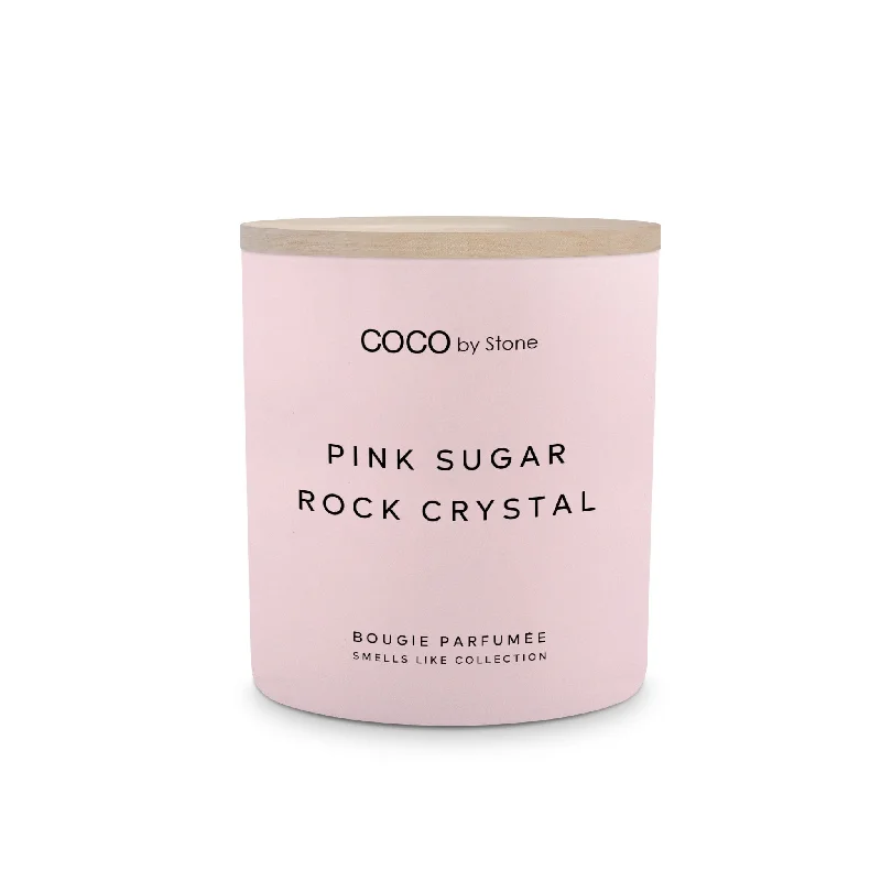 Christmas gift candles with berry and spice scent-11oz Smells Like Pink Sugar Rock Crystal Candle