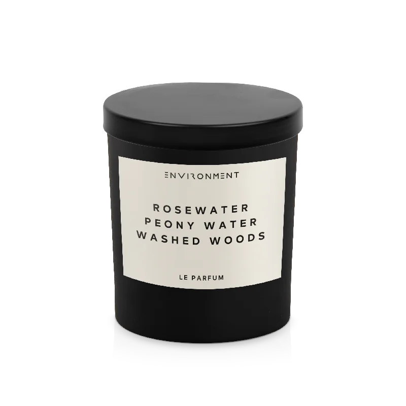 Christmas gift candles with cinnamon and clove scent-8oz Rosewater | Peony Water | Washed Woods Candle with Lid and Box (Inspired by Issey Miyake L'Eau d'Issey®)