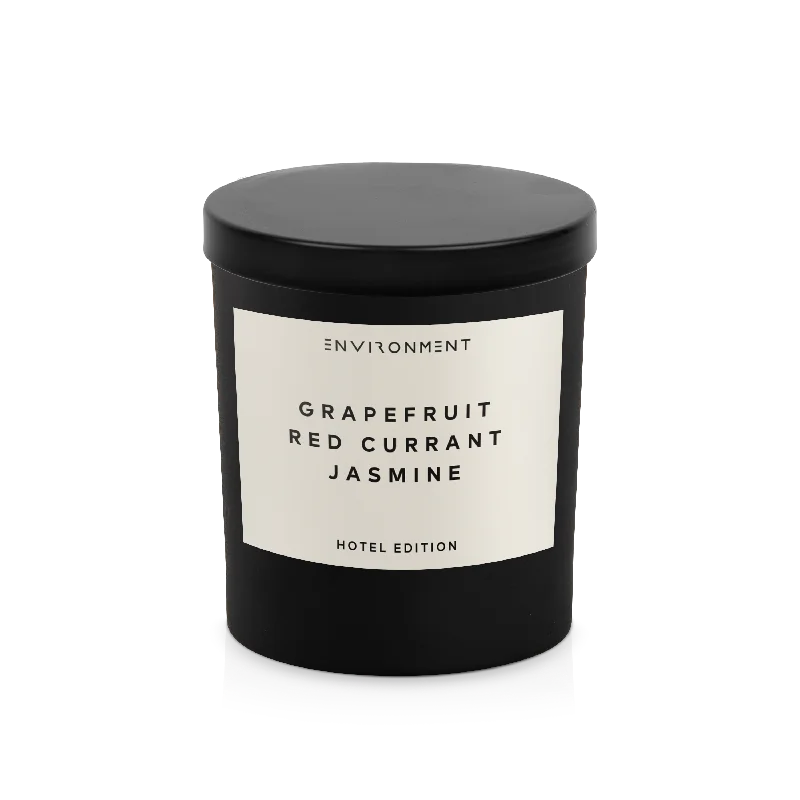 Fragrant Christmas gift candles for festive relaxation-8oz Grapefruit | Red Currant | Jasmine Candle with Lid and Box (Inspired by Marriott Hotel®)