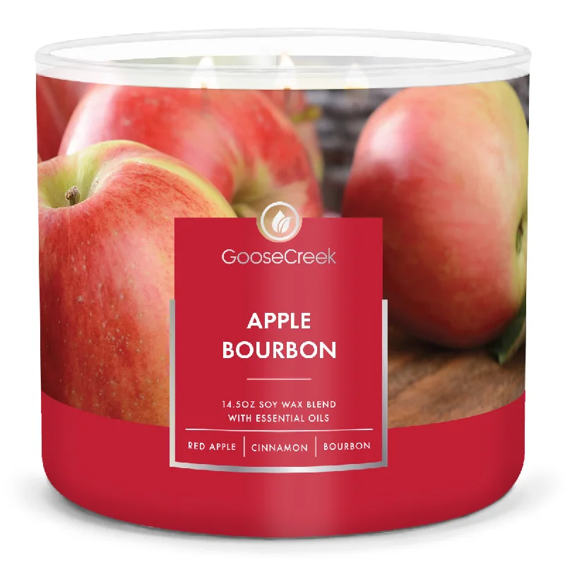 Christmas gift candles with pine scent for a winter touch-Apple Bourbon 3-Wick Candle