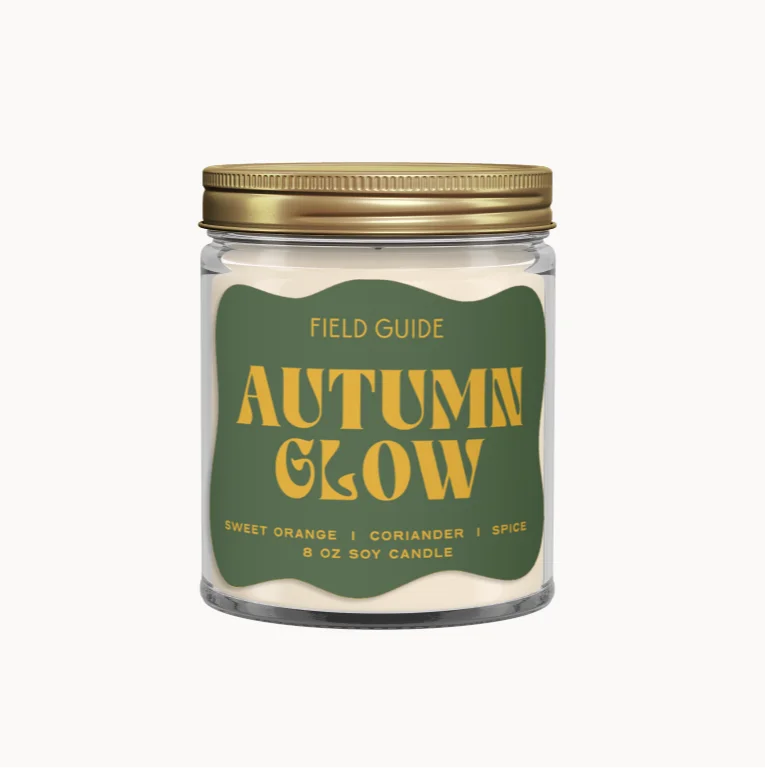 Christmas gift candles with pine scent for a winter touch-Autumn Glow Soy Candle