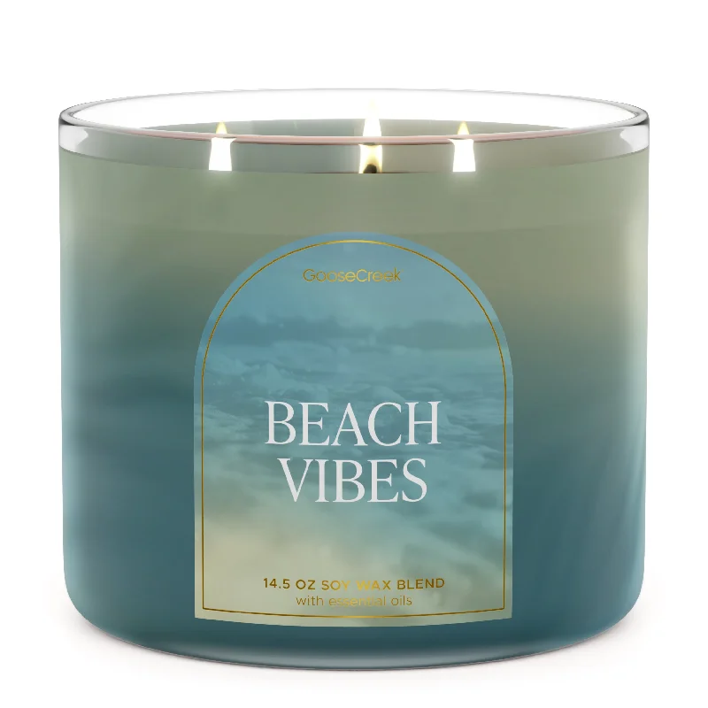 Christmas gift candles with lavender scent for relaxation-Beach Vibes Large 3-Wick Candle