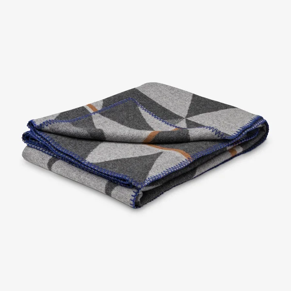 Soft wool blanket series for natural warmth-Bush Geometry Army Blanket