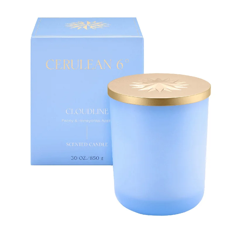 Artisan Christmas gift candles with festive packaging-Cloudline Luxury Candle