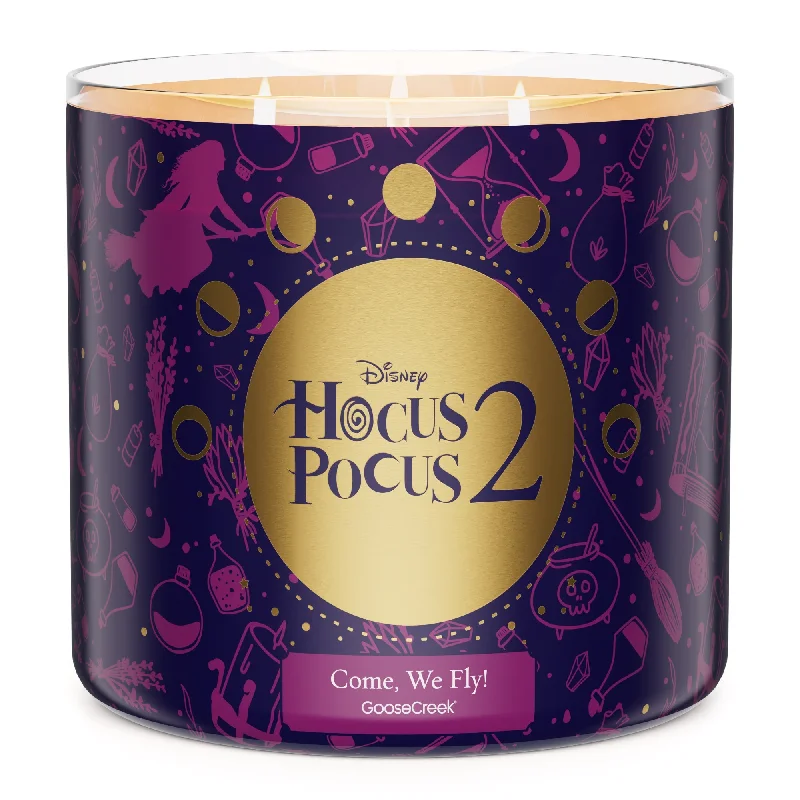 Vegan Christmas gift candles for cruelty-free gifts-Come, We Fly 3-Wick Hocus Pocus 2 Candle