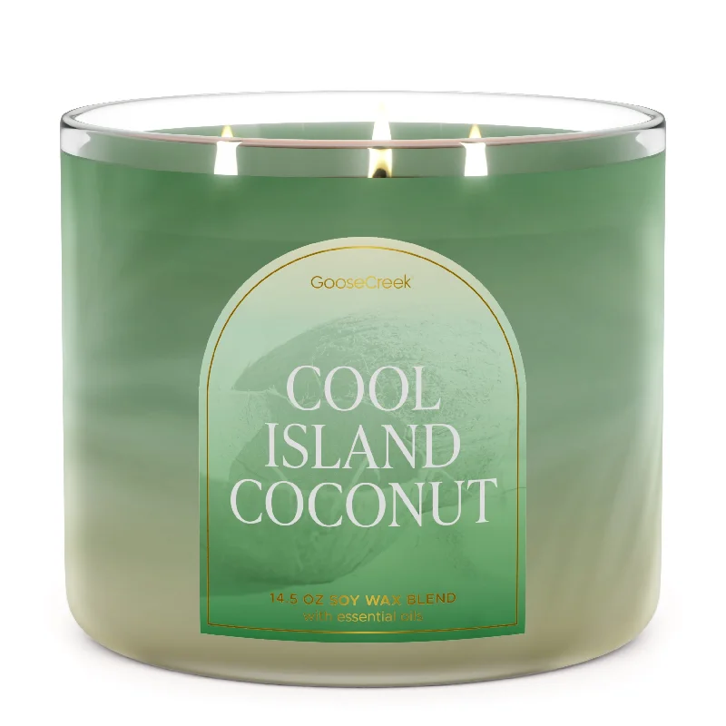 Christmas gift candles for a cozy winter evening-Cool Island Coconut 3-Wick Large Soy Candle