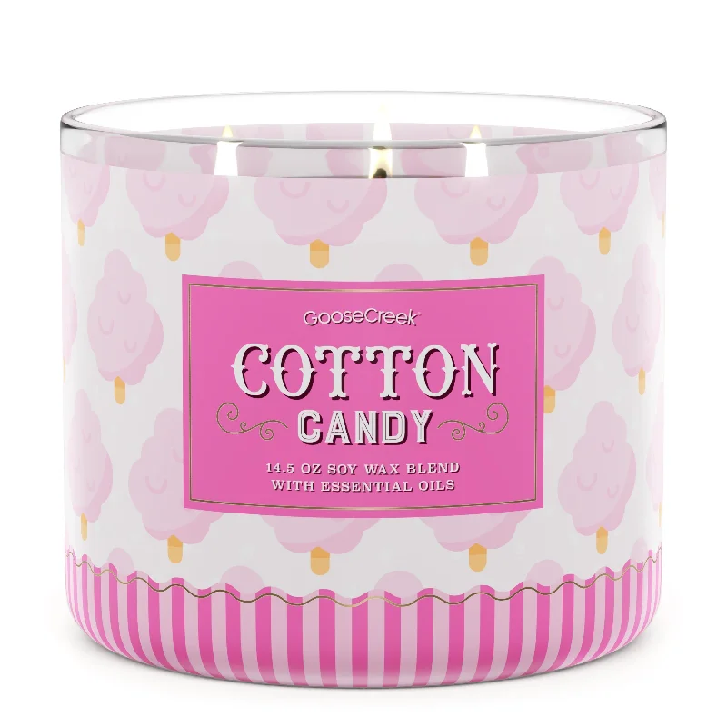 Luxury gift candles for Christmas with a holiday twist-Cotton Candy 3-Wick Candle