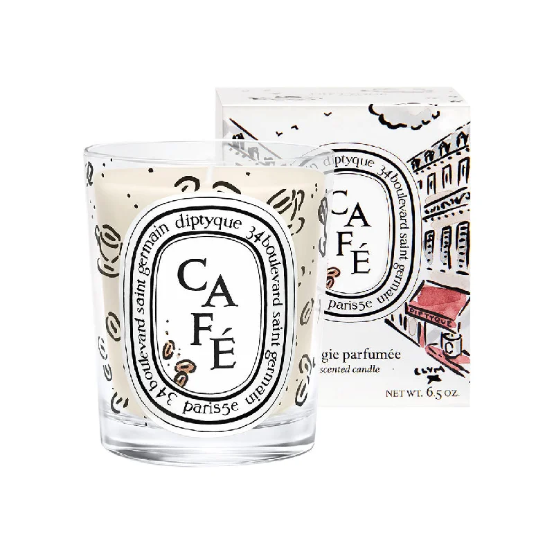 Artisan-crafted Christmas gift candles with Christmas motifs-Café Classic Candle (Limited Edition)