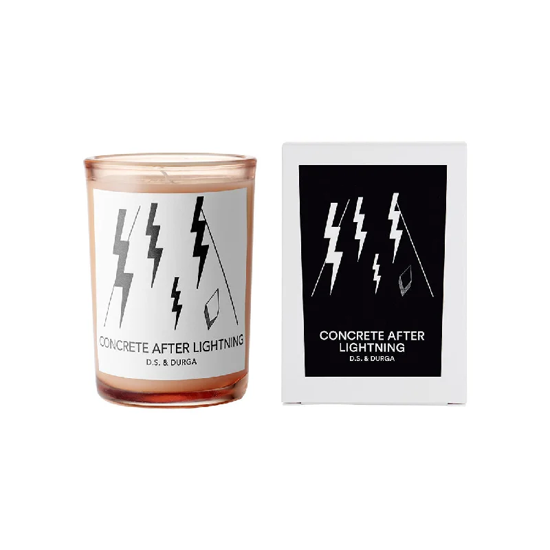 Christmas gift candles with winter spice scent-Concrete After Lightning Candle