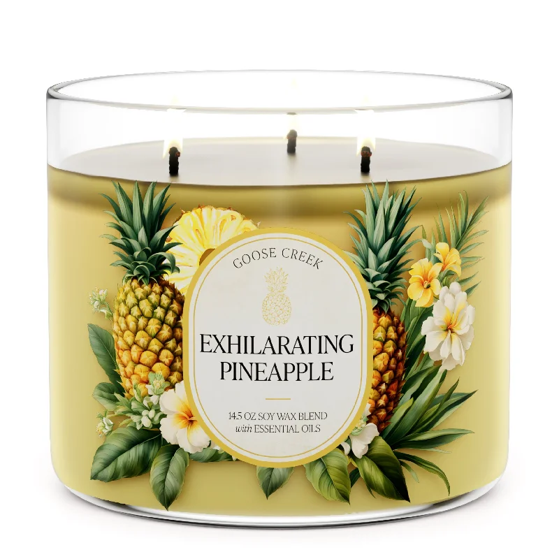 Christmas gift candles with holiday fragrances-Exhilarating Pineapple Large 3-Wick Candle