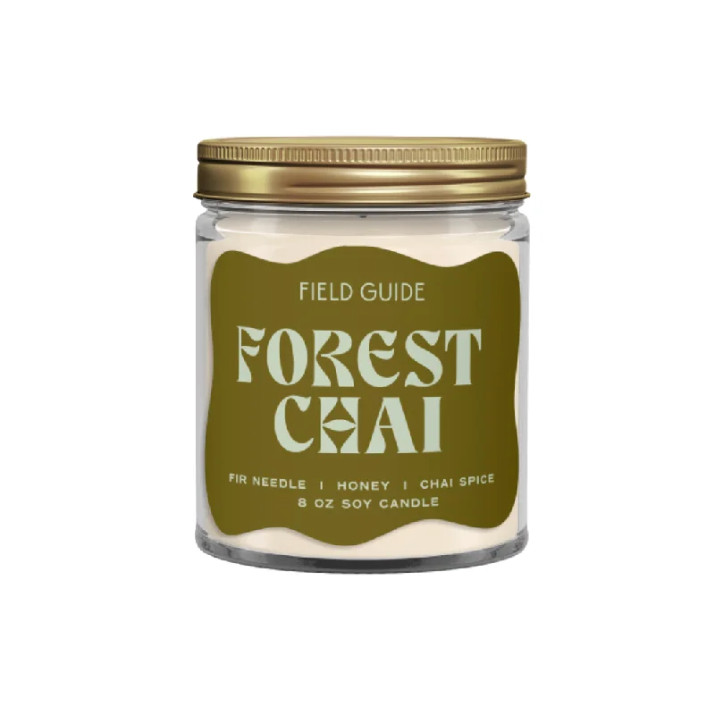 Eco-friendly Christmas gift candles for sustainability-Forest Chai Soy Candle