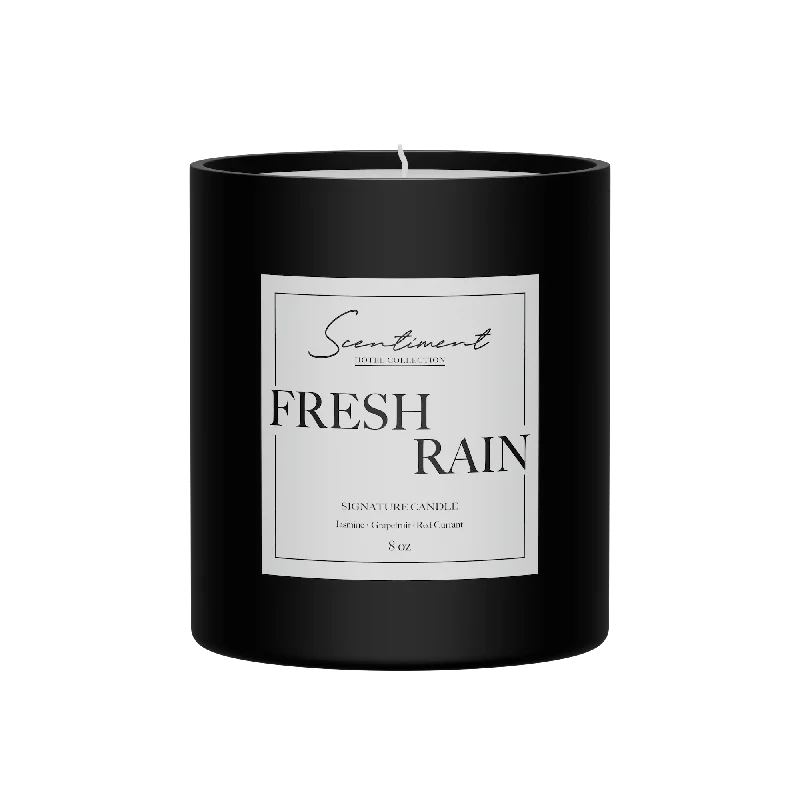 Artisan-crafted Christmas gift candles with Christmas motifs-Fresh Rain Candle