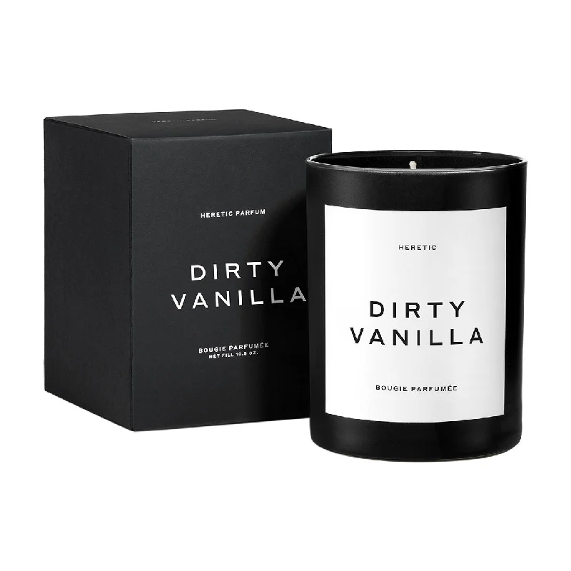 Christmas gift candles with custom labels-Dirty Vanilla Candle