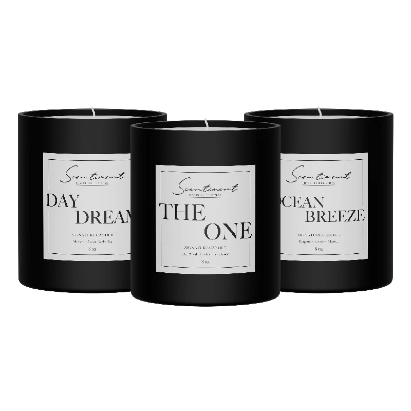 Eco-friendly Christmas gift candles with reusable containers-Hotel Collection Candle Discovery Set