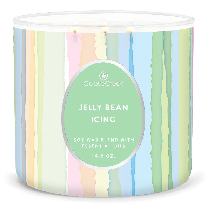 Christmas gift candles in decorative jars-Jelly Bean Icing Large 3-Wick Candle