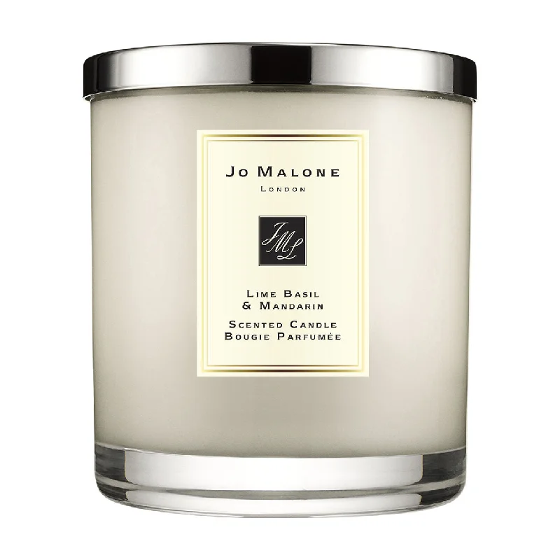 Large Christmas gift candles for an unforgettable gift-Lime Basil and Mandarin Luxury Candle