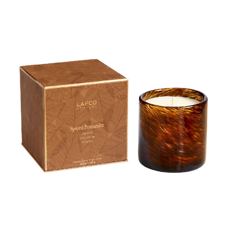 Christmas gift candles with festive scents-Spiced Pomander Candle