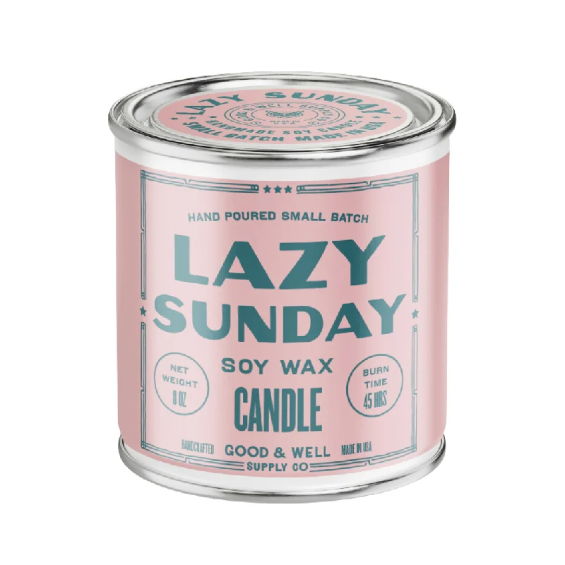 Scented Christmas gift candles for cozy vibes-Lazy Sunday Happy Place Candle