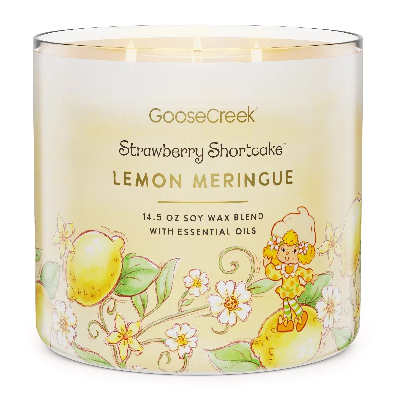 Christmas gift candles with rustic holiday designs-Lemon Meringue Strawberry Shortcake 3-Wick Candle