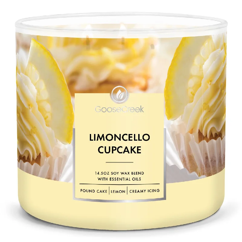 Christmas gift candles for relaxing holiday baths-Limoncello Cupcake Large 3-Wick Candle