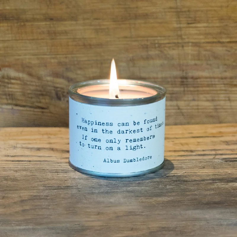 Christmas gift candles with lavender scent for relaxation-Candle - Little Gem - Happiness Can Be Found