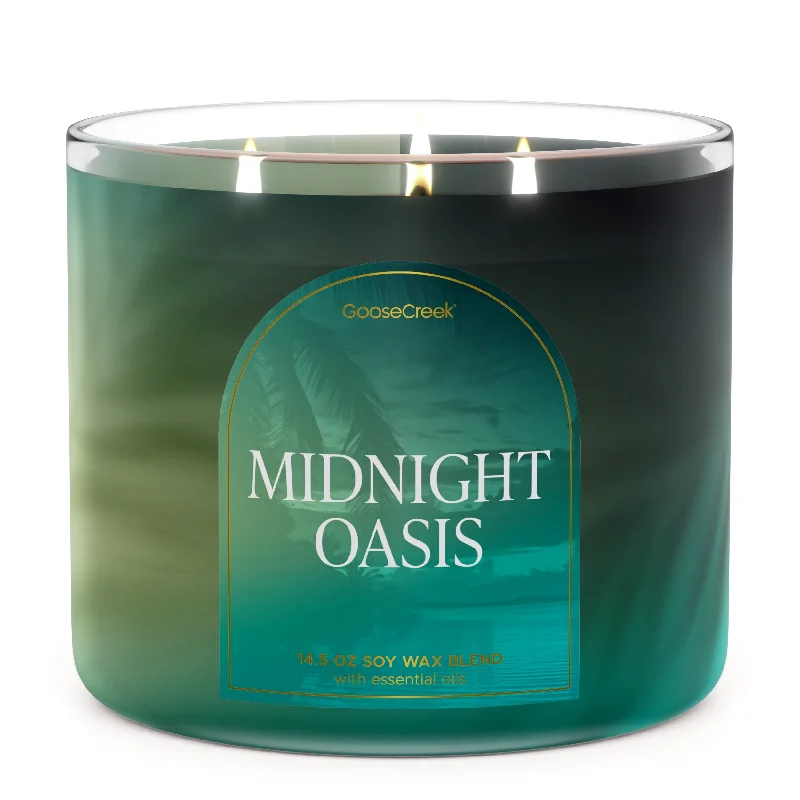 Holiday-themed Christmas gift candles for perfect presents-Midnight Oasis 3-Wick Candle