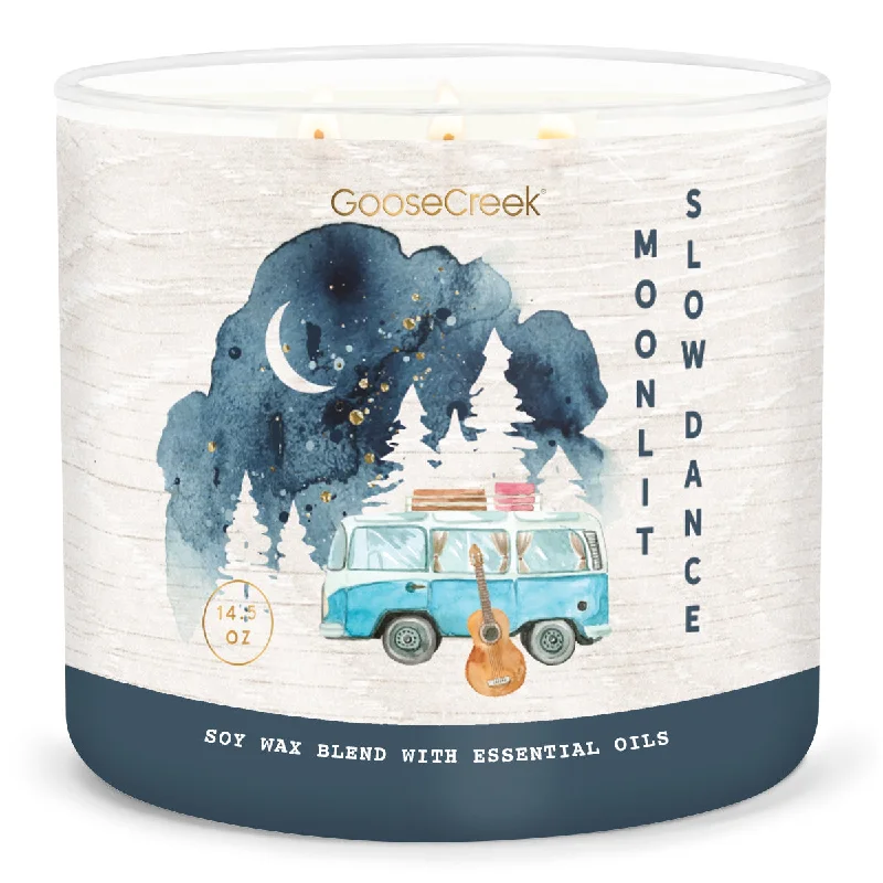 Christmas gift candles in adorable shapes for kids-Moonlit Slow Dance 3-Wick Candle