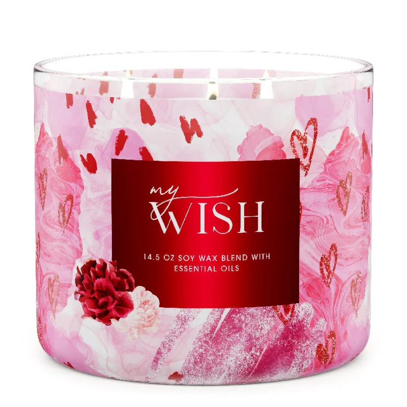 Christmas gift candles with vanilla scent for sweet fragrance-My Wish Large 3-Wick Candle