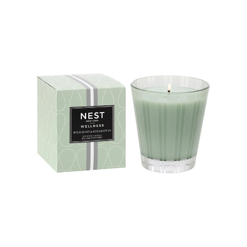 Beautiful Christmas gift candles with seasonal fragrances-Wild Mint and Eucalyptus Candle