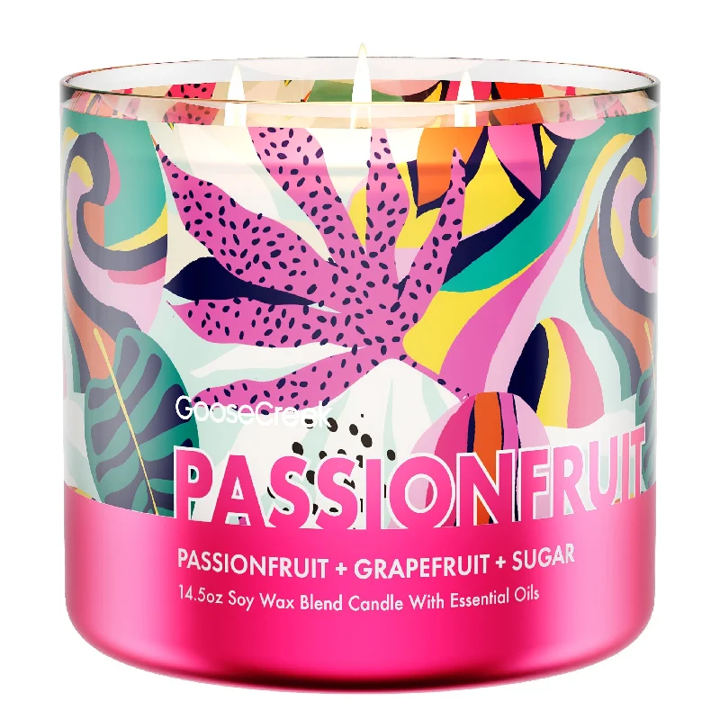 Christmas gift candles with evergreen scent-Passionfruit Large 3-Wick Candle