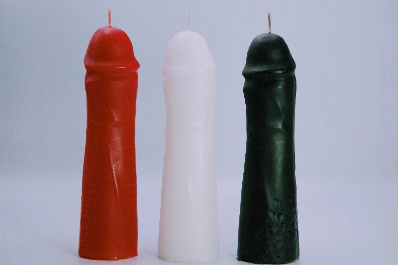 Christmas gift candles in decorative jars-Phallus Candle