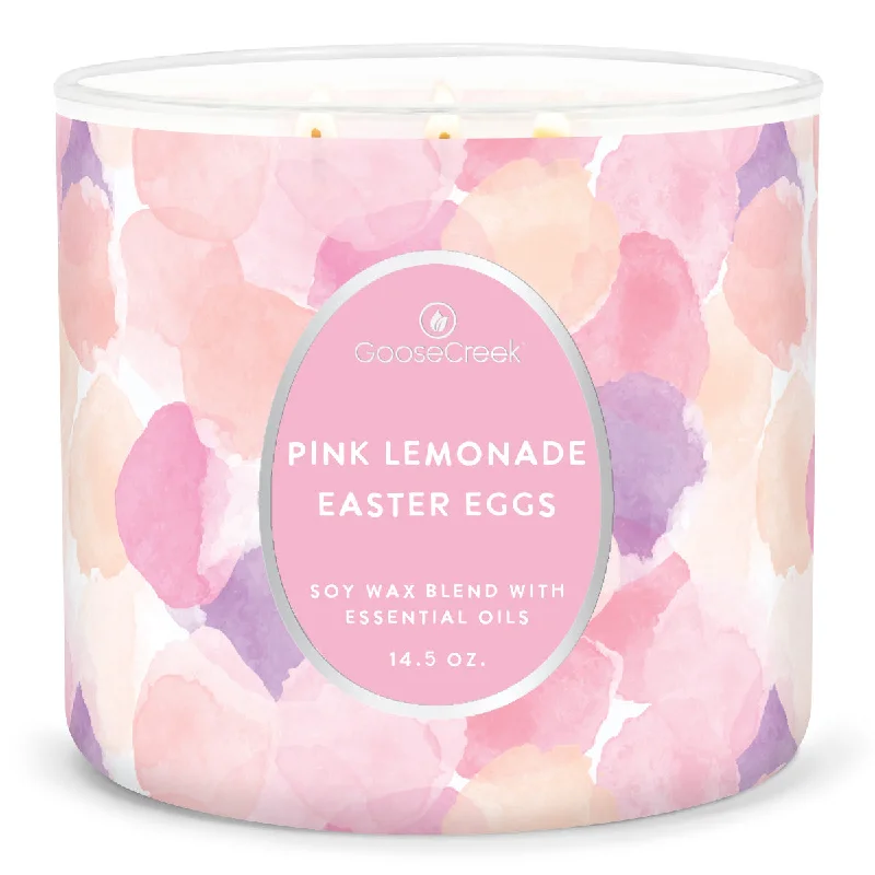 Christmas-themed gift candles for home decoration-Pink Lemonade Easter Eggs Large 3-Wick Candle