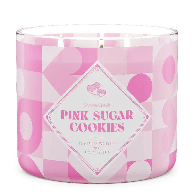 Christmas gift candles with lavender scent for relaxation-Pink Sugar Cookie Large 3-Wick Candle