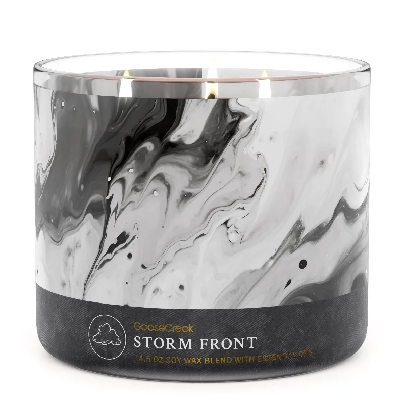 Colorful Christmas gift candles for festive decor-Storm Front Large 3-Wick Candle