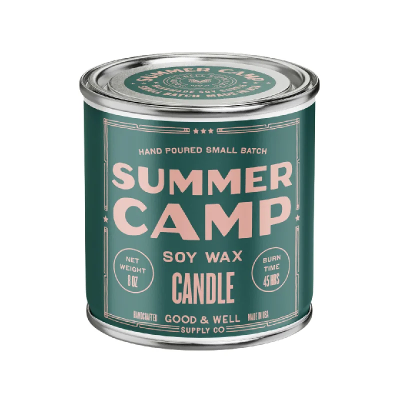 Christmas gift candles with peppermint scent-Summer Camp Happy Place Candle