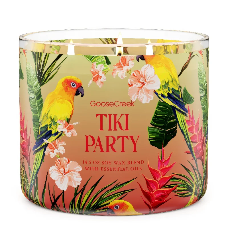 Vegan Christmas gift candles for cruelty-free gifts-Tiki Party Large 3-Wick Candle