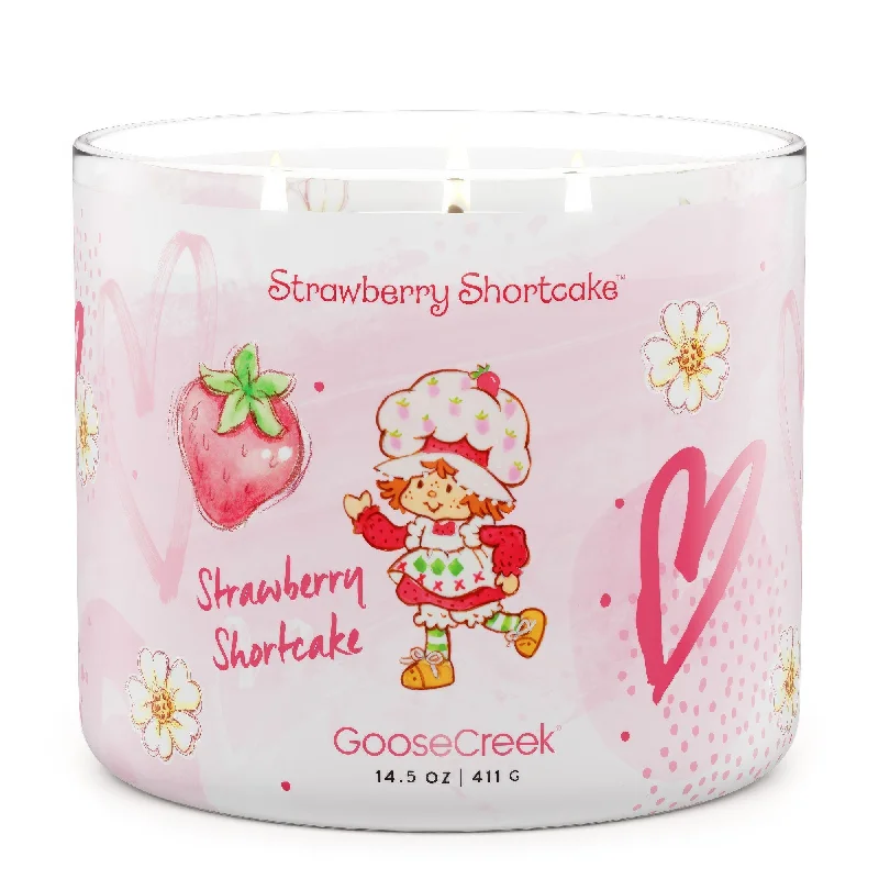 Premium Christmas gift candles with festive themes-Strawberry Shortcake 3-Wick Candle