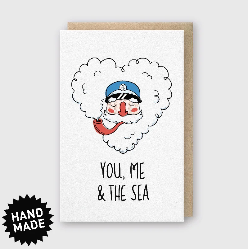 Blanket series for gifting on special occasions-You Me and the Sea Greeting Card