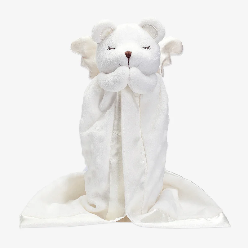 Soft and breathable blanket series for a cool night's sleep-Prayer Bear Baby Security Blanket