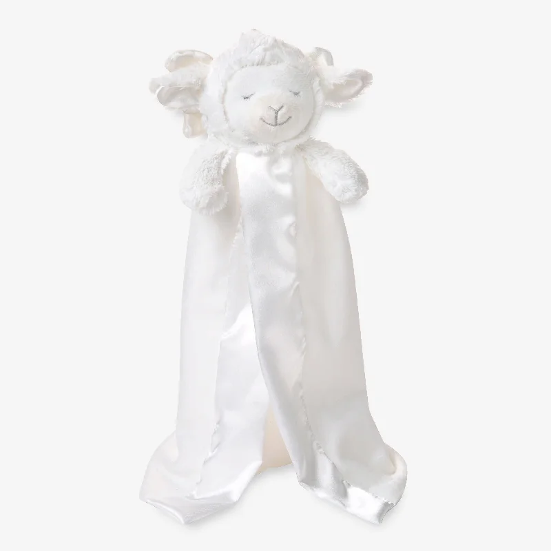 Plush knit blanket series for extra coziness-Prayer Lamb Baby Security Blanket