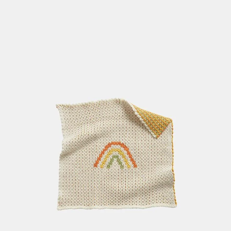 Outdoor blanket series for camping and picnics-Olli Ella Dinkum Doll Rainbow Blanket