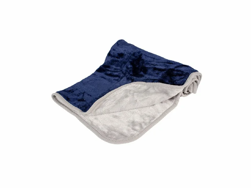 Soft throw blanket series for movie nights-Snuggly Blanket 100x70cm blue/grey