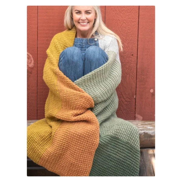 Personalized blanket series for unique gifts-Berroco Fern Lake Blanket Kit PRE-ORDER