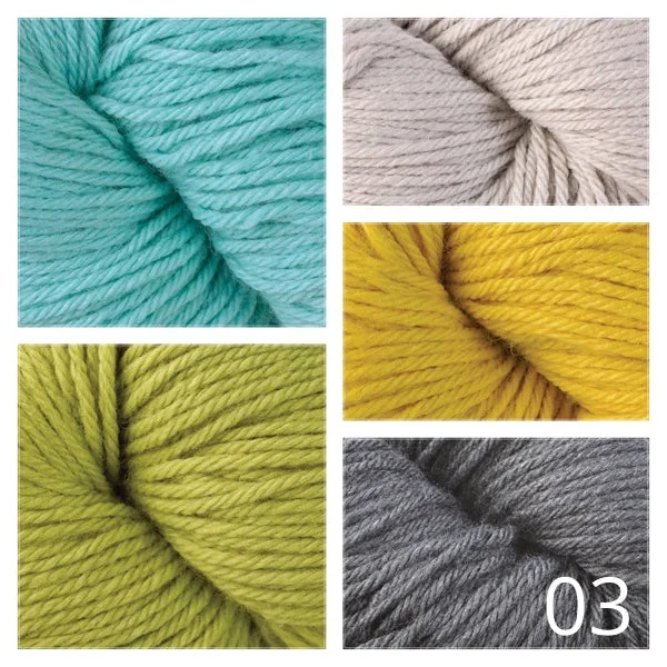 03:  2 skeins 51133/51132/5116/51131;  1 skein 5109