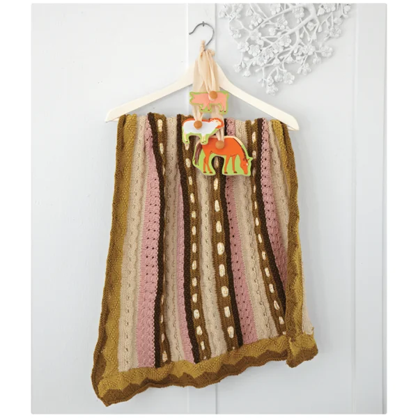 Wool blanket series for winter coziness-Berroco Vintage Baby Blanket Kit PRE-ORDER