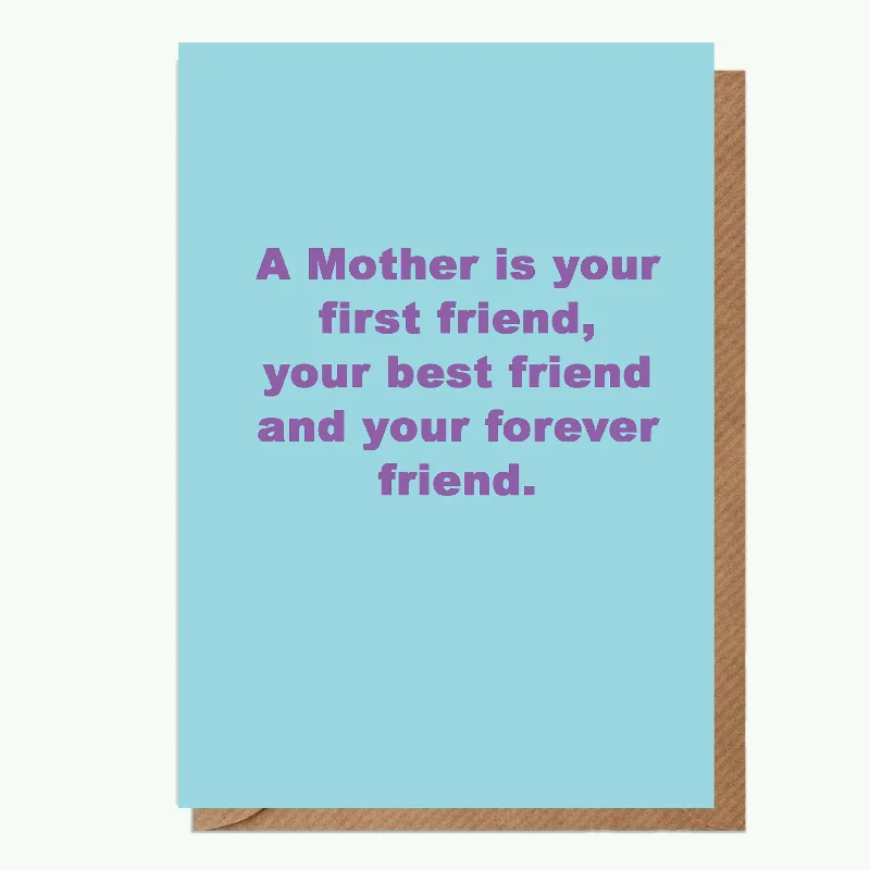 Cotton blanket series for breathable comfort-A Mother is A6 Greeting Card