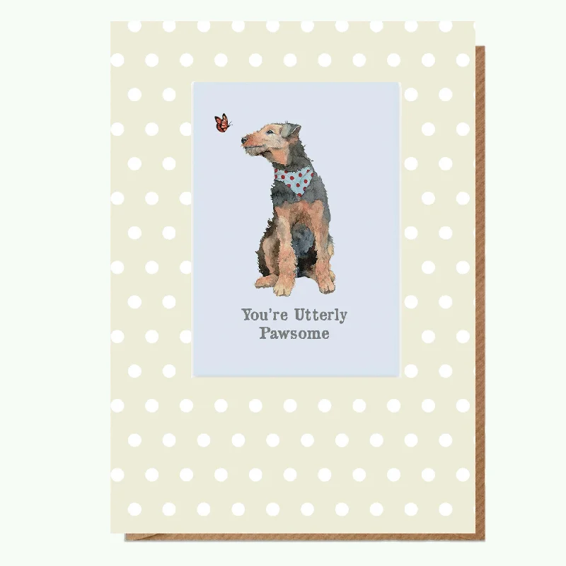 Classic plaid blanket series for timeless appeal-Pawsome Dog Magnet A6 Greeting Card Perfect Gift for Dog Lovers