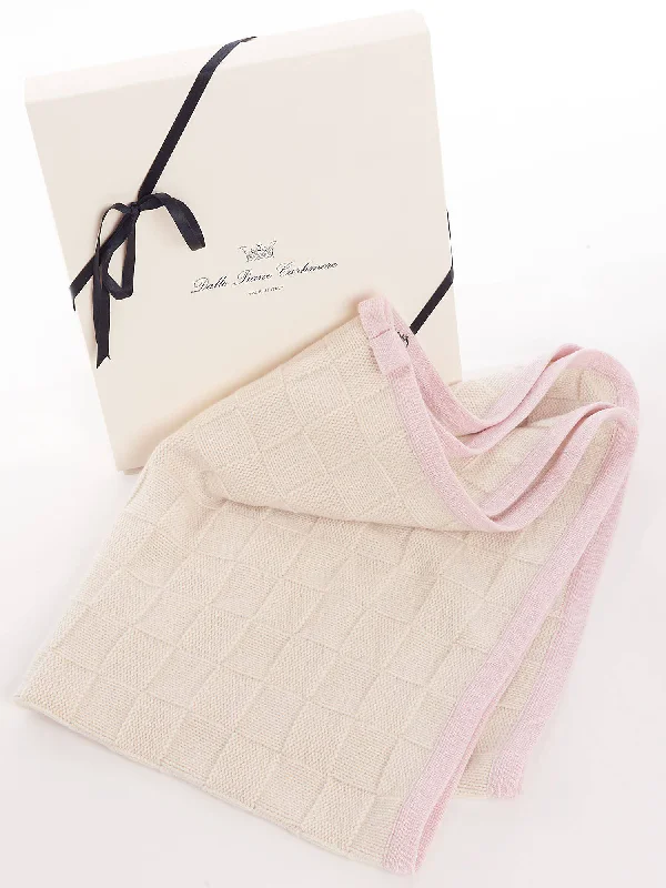 Lightweight travel blanket series for on-the-go comfort-Blanket With Edge 100% Cashmere