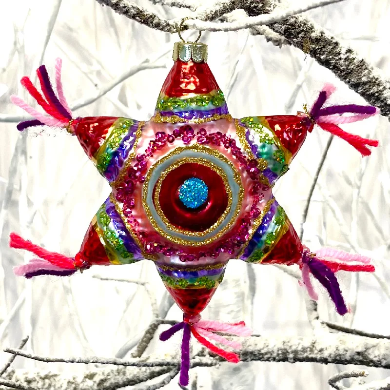 Christmas Decoration for twinkle effects-Mexican Star Tree Bauble