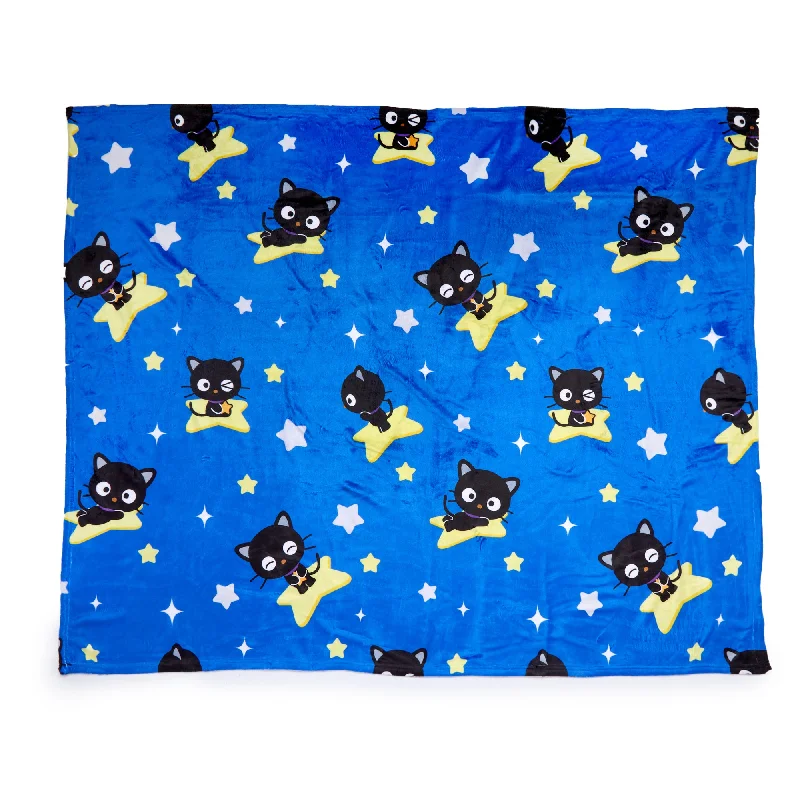 Cotton blanket series for breathable comfort-Chococat Starry Night Throw Blanket